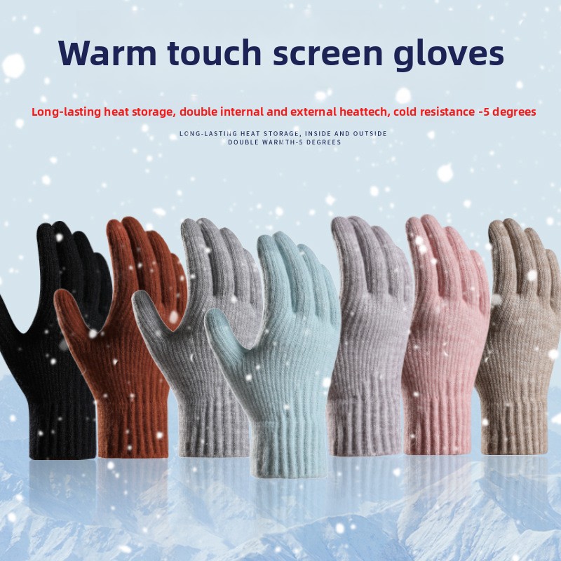 Women Winter Thickened Fleece  - Wool Glove Lined review and price