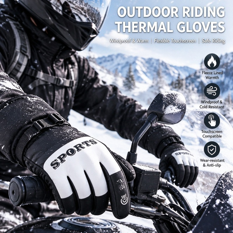 Winter Motorcycle Gloves Outdo - Ski Glove Waterproof review and price